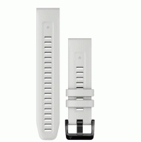 QuickFit 22 Watch Bands - Carrera White Silicone - 010-13123-00 - Garmin